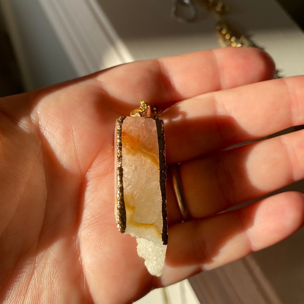 Crystal Necklace Gold Plated